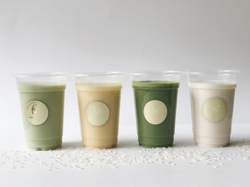 Amamoto Cafe有各种口味的甘酒饮料。