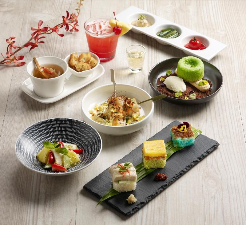 元素配合国庆日和佳节推出精美素食套餐。