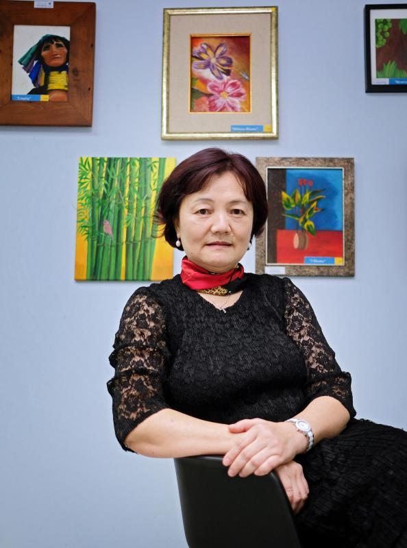 田放不忌讳,也不怕与人分享“无胸”经历;她认为若不放下,表示它在心头永远是个负担。(曾坤顺摄)