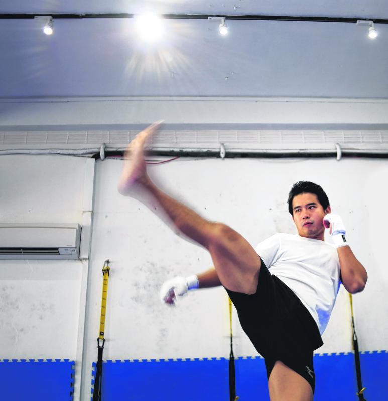 热爱武术的洪瑀声,几乎每次出国都是为了到世界各地讨教与学习。(萧紫薇摄)