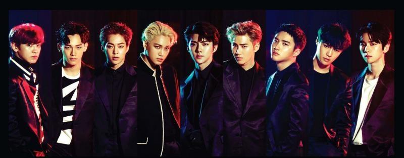 韩团更新换代很快,像Super Junior出道三年后,师弟SHINee出道,再四年后EXO(上图)出道。(互联网)