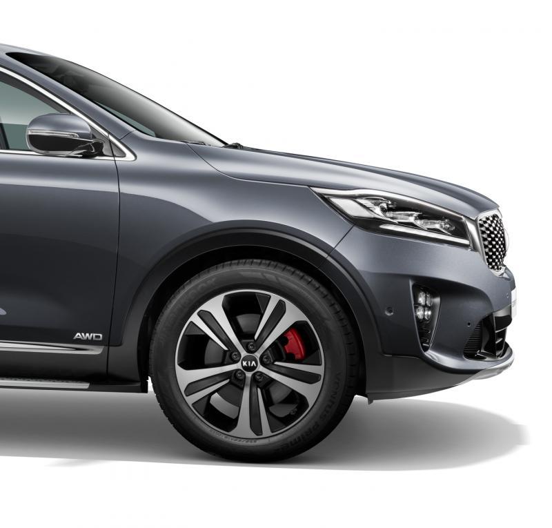 大轮圈GT Line独有的红色刹车卡钳搭配19英寸的轮圈,加强高性能印象。