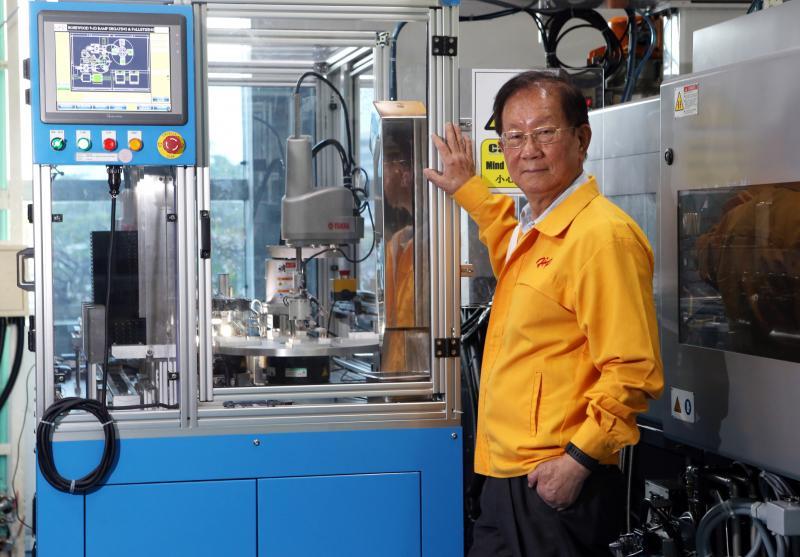 赫比国际（Hi-P）董事长姚晓东。（邝启聪摄）