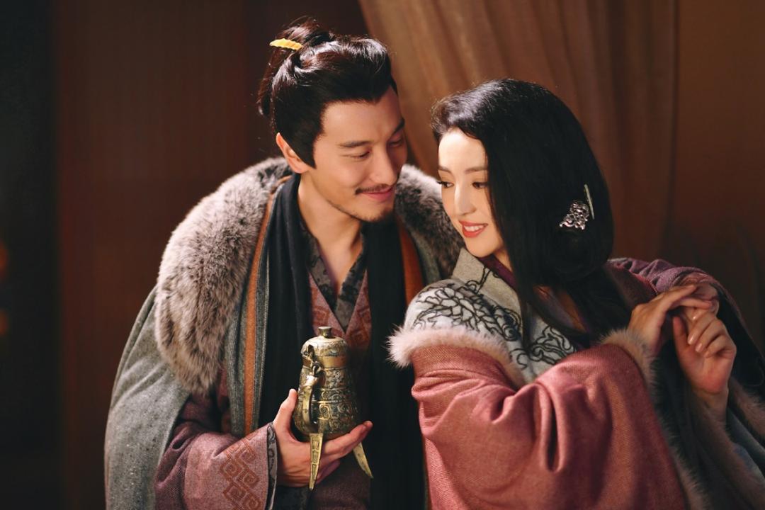 王阳明与剧中饰演“貂蝉”的董璇有对手戏。