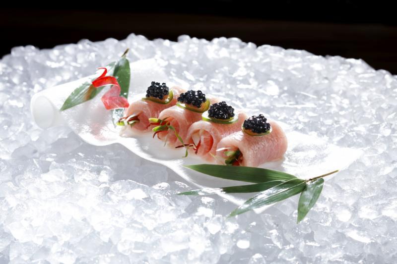 肥美的金枪鱼腹肉刺身。（餐馆提供）