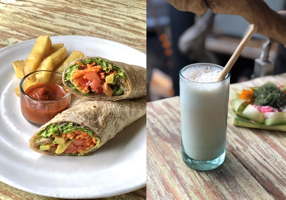 Bali Clear Cafe, TLT tempeh wrap