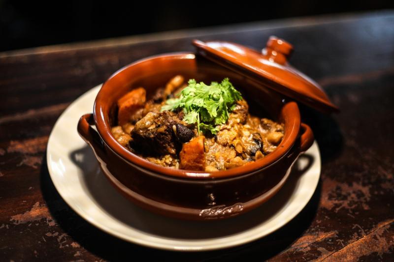 加勒比海牛肉砂锅。（照片由餐馆提供）