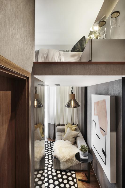 双钥匙公寓另附一双层小套房。