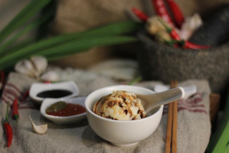 咸味的鸡饭雪糕。