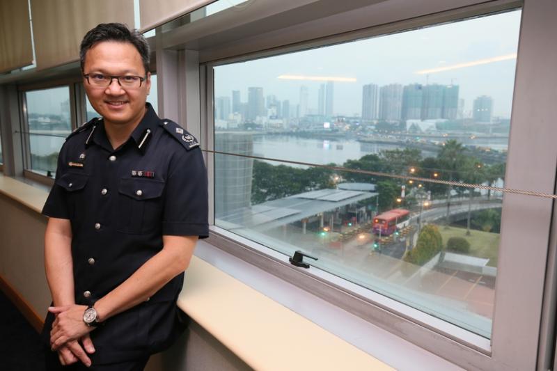 移民与关卡局综合关卡指挥处陆路部门兀兰关卡指挥官助理总监蔡泽豪。