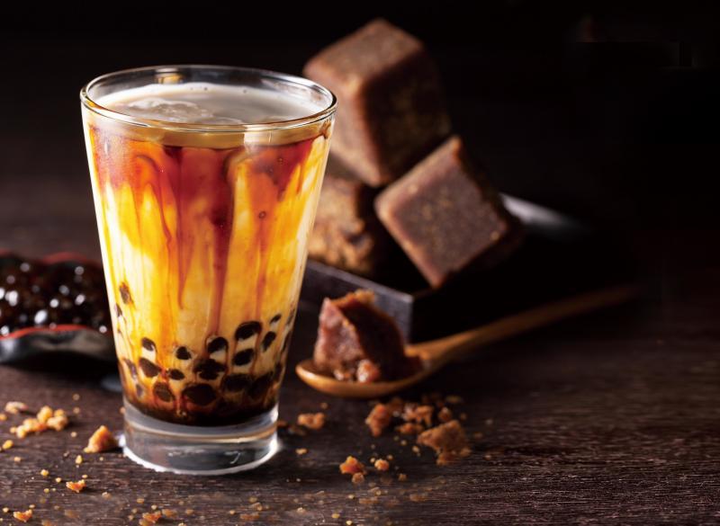 Kung Fu Tea SG的黑糖波霸纯鲜奶。