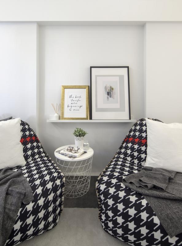 袋装沙发不占空间又可移来移去。