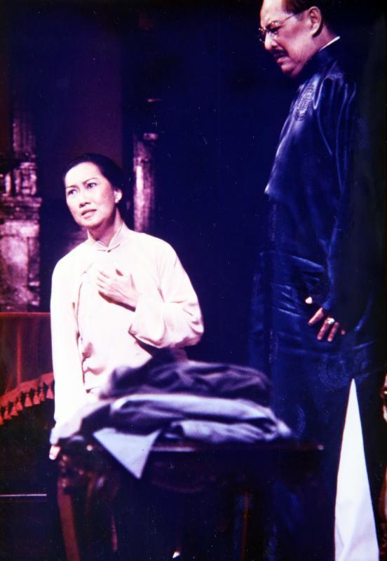 高慧碧在《雷雨》中饰鲁侍萍。(受访者提供)