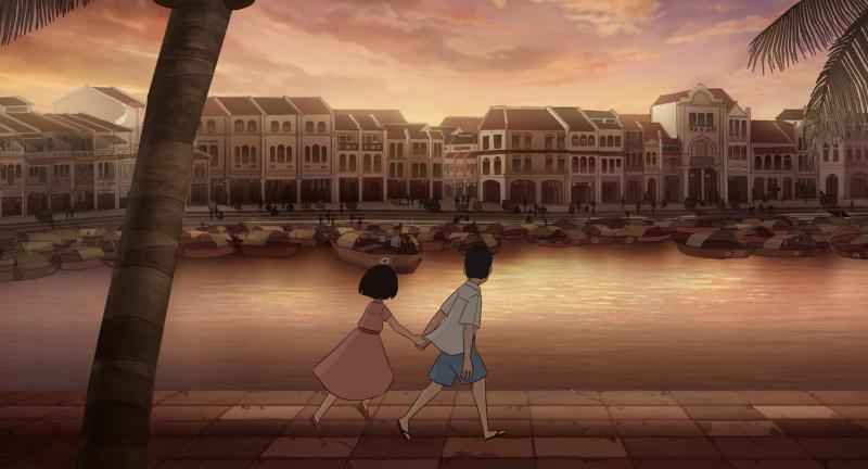 动漫长片《沧海琴声》美术构思。(受访者提供)