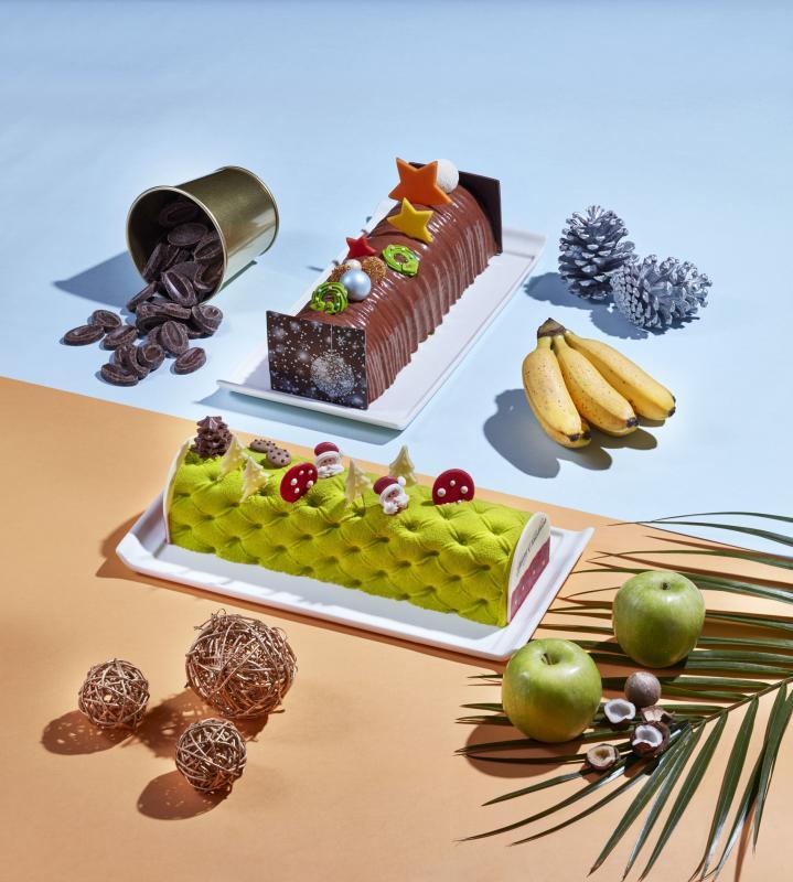 文华酒店的苹果椰子树桐蛋糕。(酒店提供)