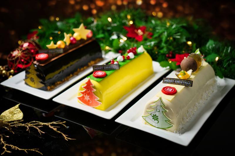 滨华大酒店的榴梿树桐蛋糕。(酒店提供)