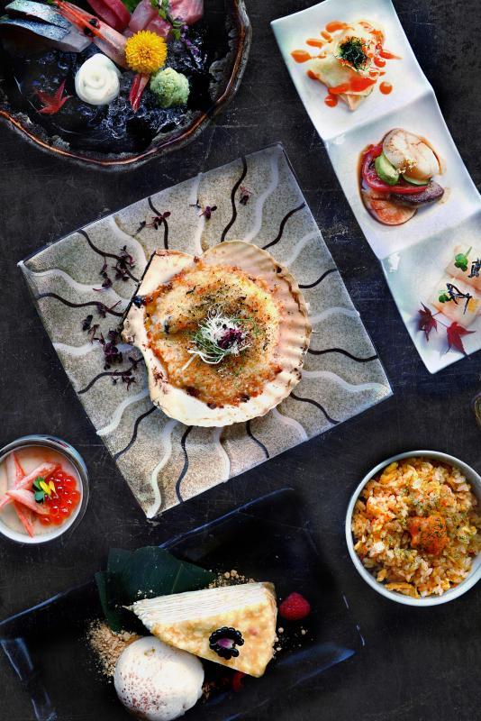 日式跨年晚餐以当季优质食材入馔。