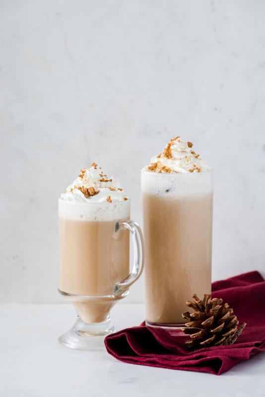 Lady M趁圣诞节推出姜饼拿铁。（Lady M提供）