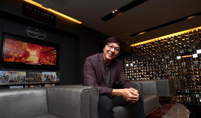 mm2全亚影视娱乐有限公司总裁章能容。（萧紫薇摄）