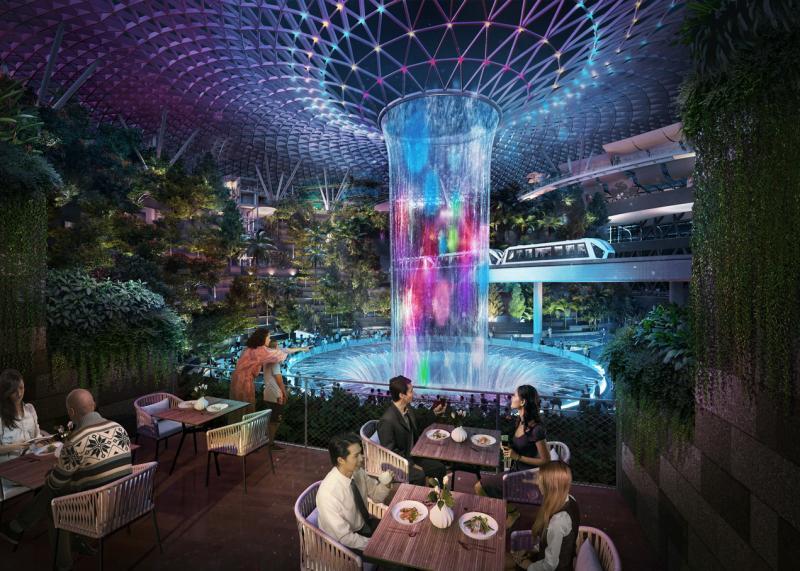 星耀樟宜（Jewel Changi Airport）将成为本地餐饮值得期待的一大看点。（Jewel樟宜机场发展有限公司）