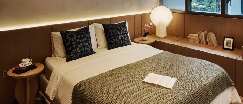 小卧房把斯堪的纳维亚和东洋风结合。