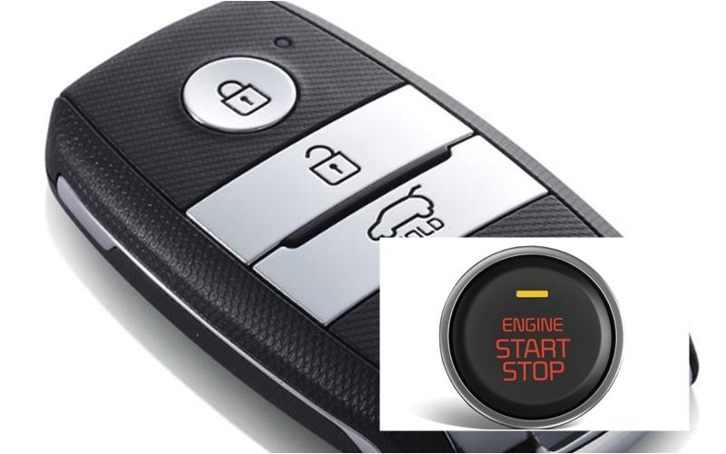 免匙和Start/Stop按钮启动系统。