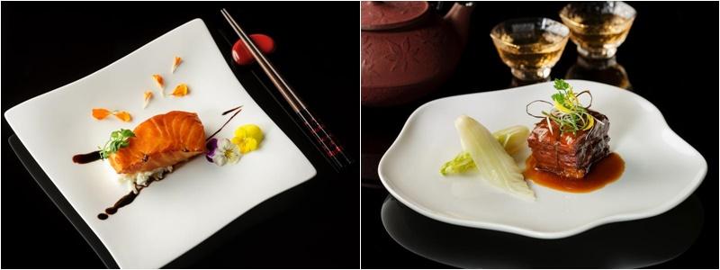 无论是烤鳕鱼(左)还是焖排骨,粤菜的特色就是让人吃出食材的原味。