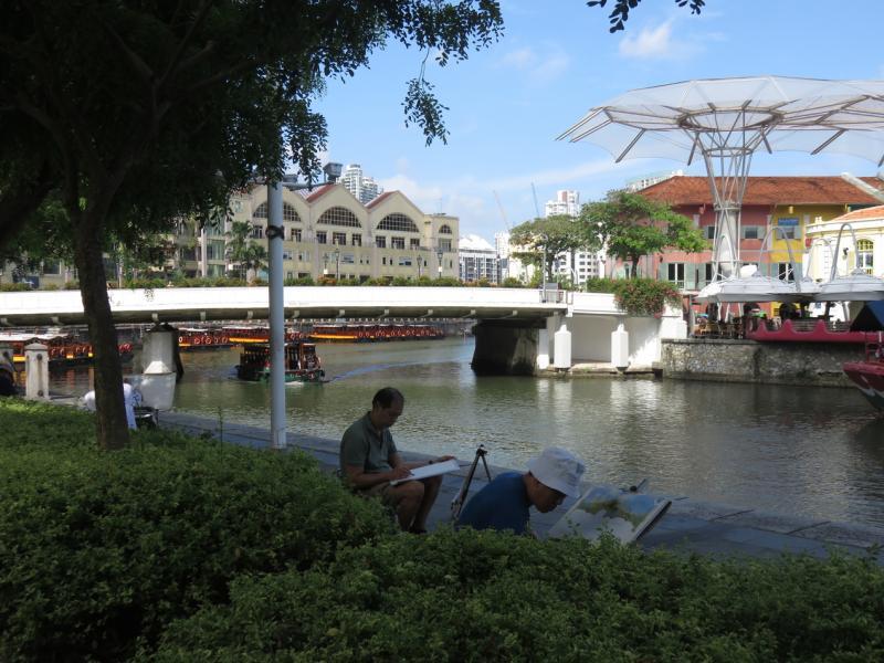 画家笔下的克拉码头有何异同?