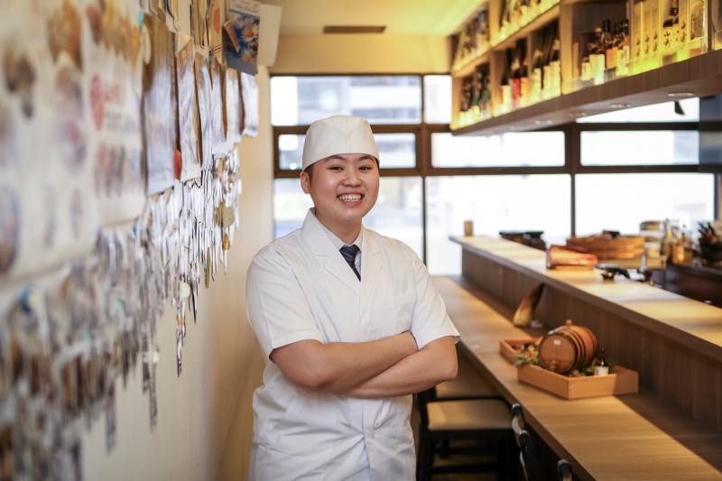 Kappou主厨朱戊焮对日本料理充满热忱,谈起食材料理,滔滔不绝。(叶振忠摄影)