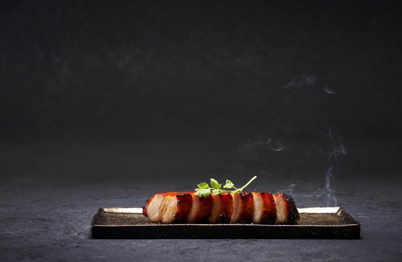 香嫩的“不见天”叉烧。