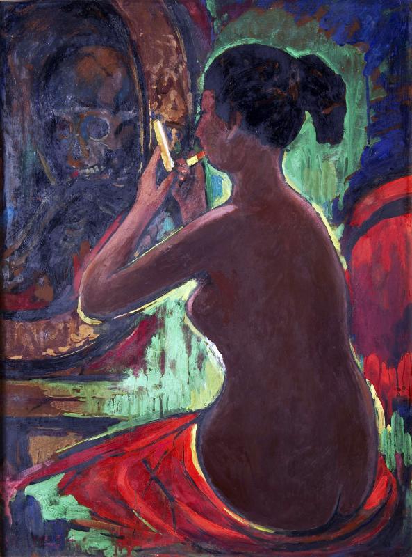 在华中任教的林学大创办南洋美专,其油画《可怕的时间》(1954)将展出。