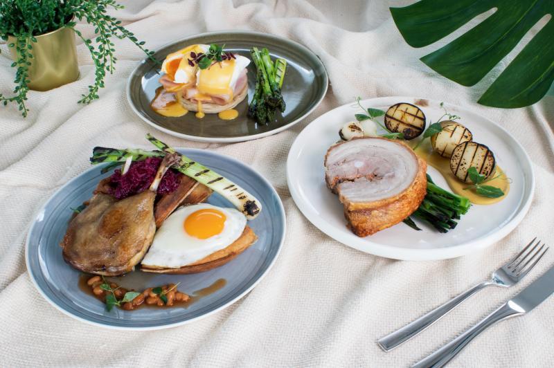 周末就是要悠闲地吃早餐，Urbana的早餐选择不少。