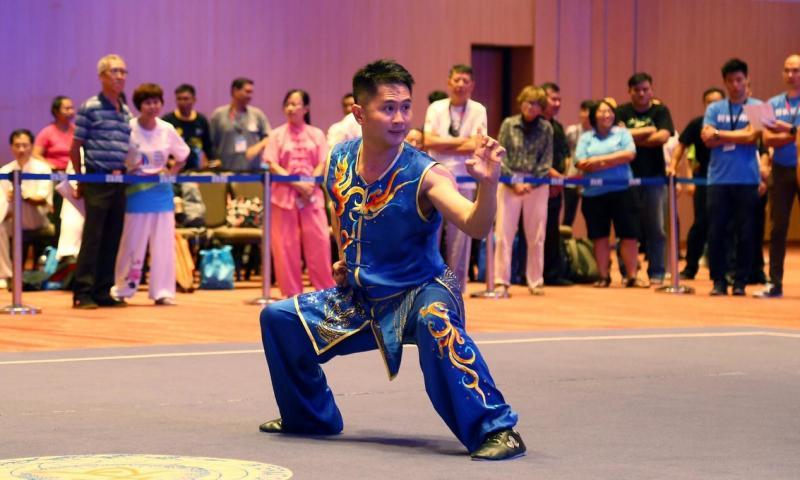 洪榅胜去年夺得亚太大师运动会2金1铜。(受访者提供)