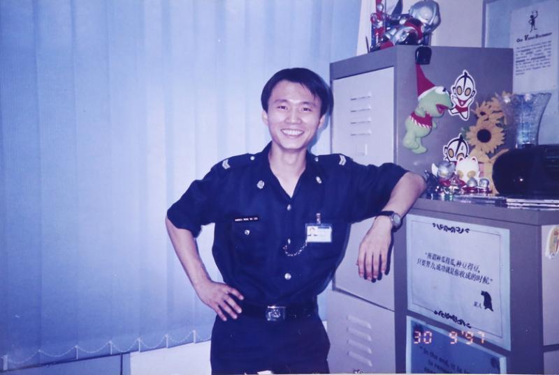 王嘉翊曾是全职警察。(受访者提供)