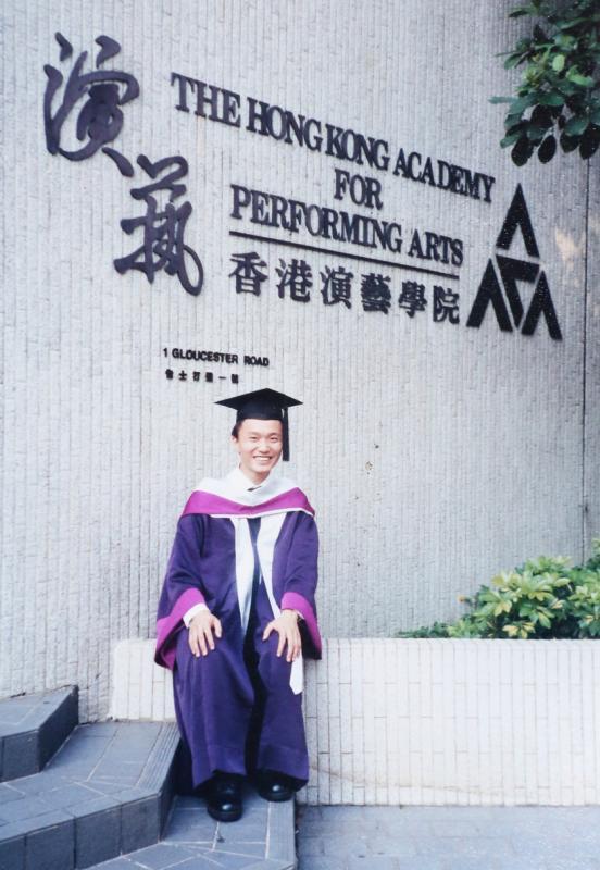 王嘉翊得偿所愿,入读香港演艺学院。(受访者提供)
