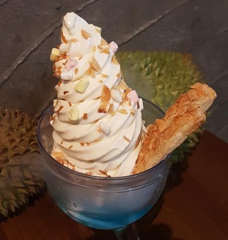 梦幻猫山王雪糕,卖相和口感都到位。(陈爱薇摄)