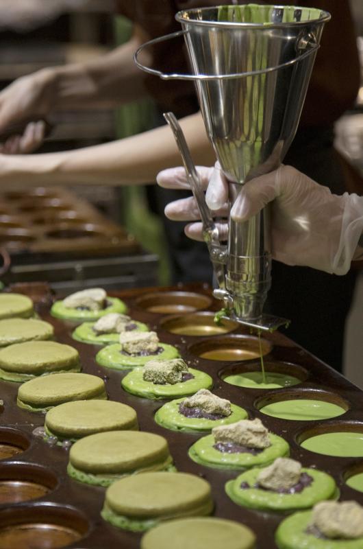 108 Matcha Saro不同口味的抹茶大判烧。(林琬清摄影)