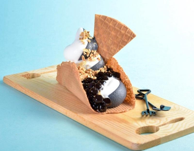 软雪糕里头加珍珠。（Emma提供）