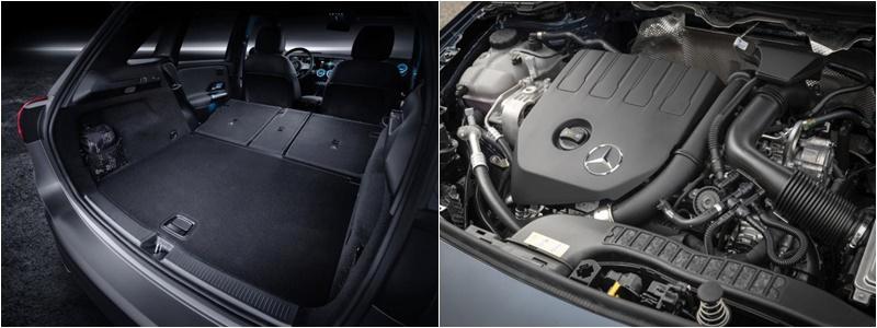 （左图）行李厢空间达455升，后座椅背倾倒后更可把容量增至1540升。（右图）本地上路的B200型号搭载一台1.4升四缸引擎，有163hp和250Nm的动力与扭力。