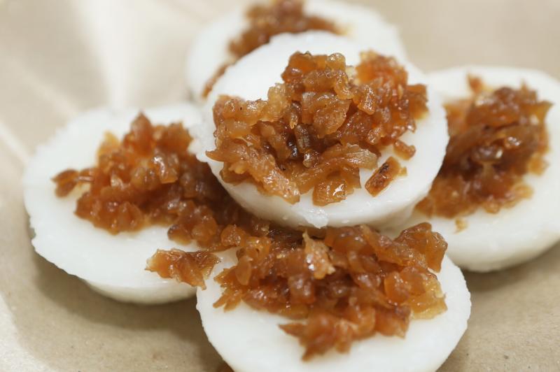 手工制作的香香水粿。（林明顺／摄影）