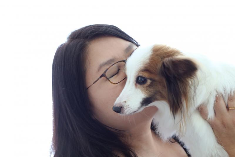 蔡丽晶自称有与动物沟通的能力。(龙国雄摄)