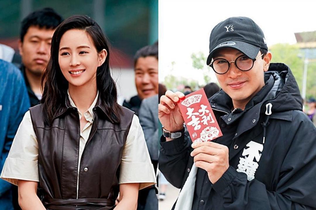 张钧甯和邱泽合作拍摄《八岁的爸爸》。(互联网)