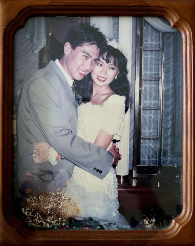 陈之财和向云在1989年闪婚，震惊本地娱乐圈。（翻拍照）