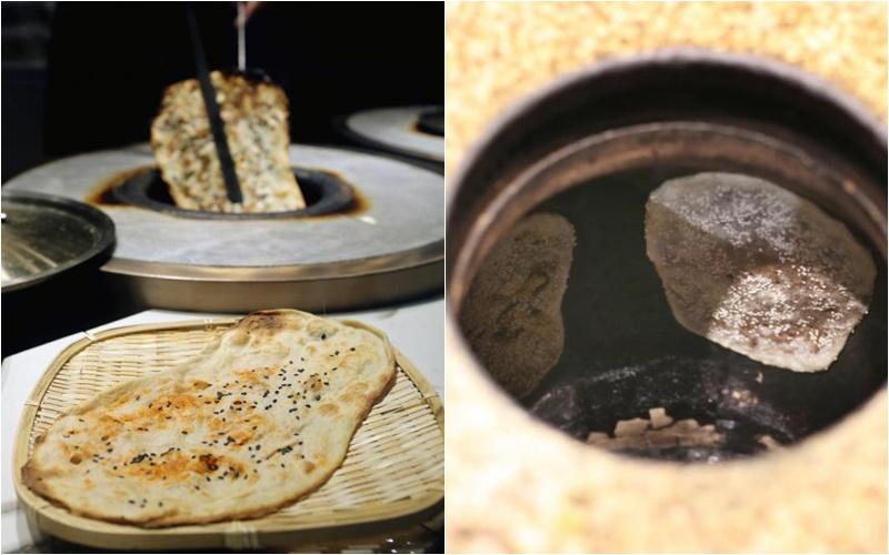 锅盔的制作讲究精准的温度和时间。