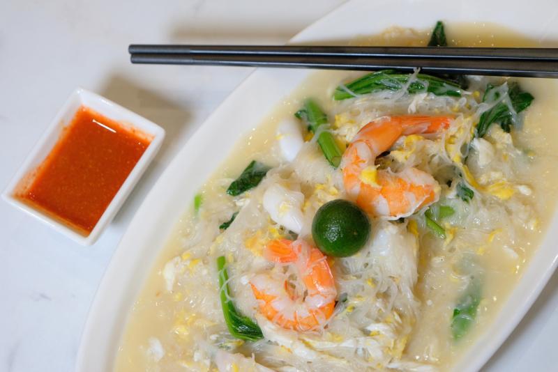 餐馆招牌菜三巴旺白米粉。