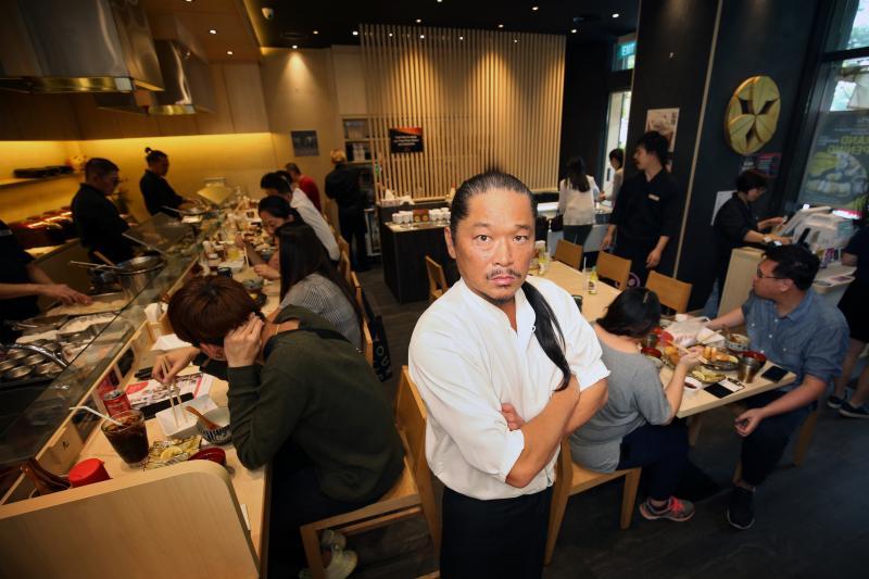 Keisuke集团主席竹田敬介希望不断寻求突破和带给食客新体验,即使新概念一推出就高朋满座,他也不轻易复制。(龙国雄摄)