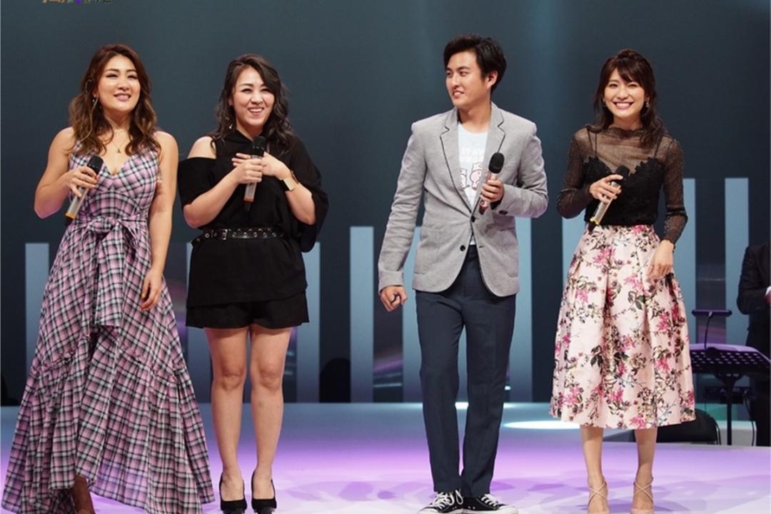 《音乐万万岁4》第一集来宾刘明湘(左起)、亦帆、黄靖伦、曾咏熙。(互联网)