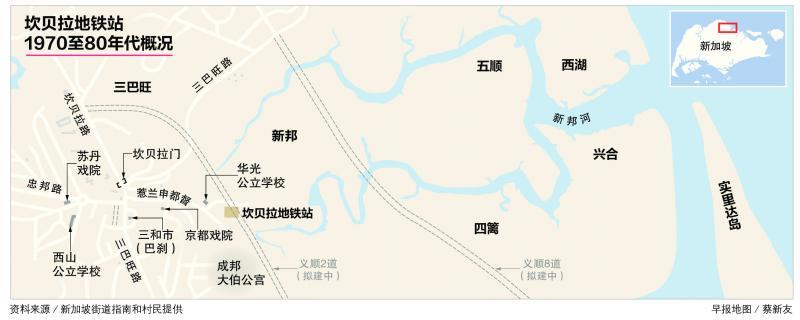 兴合村民郭钿波遥望已成一片树林的前甘榜,对面是马国柔佛巴西古当工业区。(陈爱薇摄)