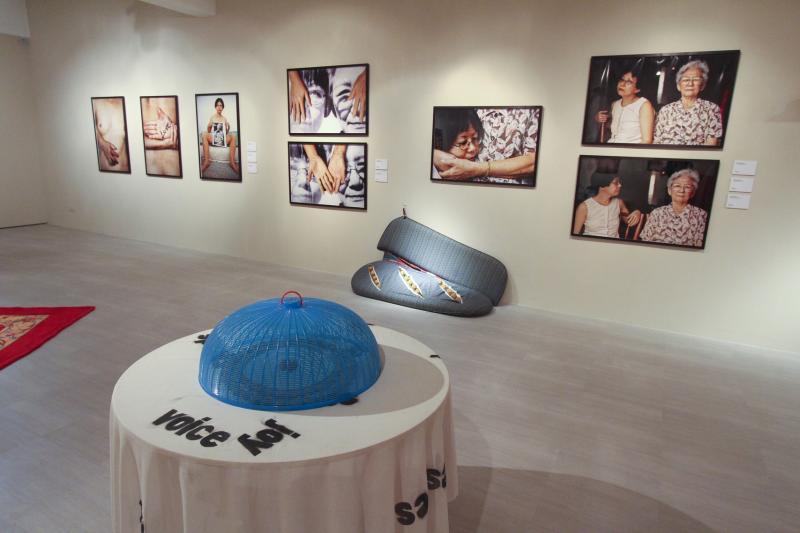 王良吟第一个个展“对我说，跟我走”2011年于新加坡美术馆举行。（新加坡美术馆提供）