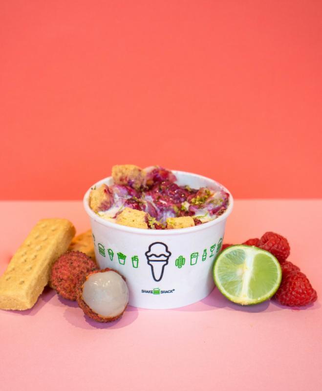 “老虎之眼”软雪糕有荔枝、覆盆子和青柠汁。（品牌提供）